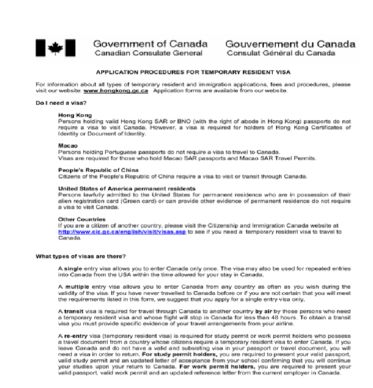 cover letter for canada tourist visa application